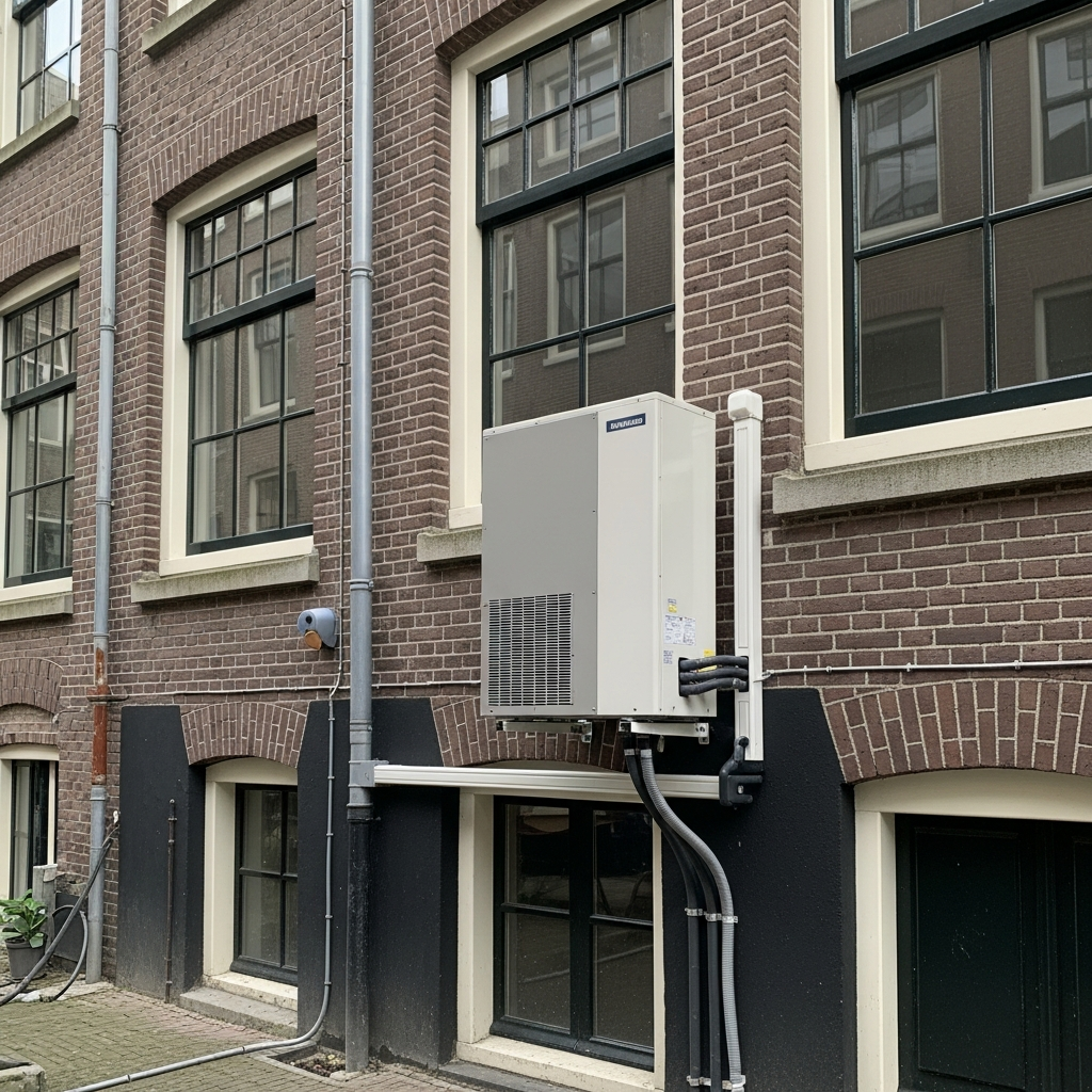 Heat pump installation, Amsterdam