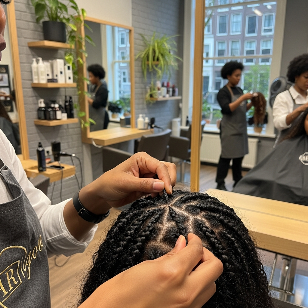 Afro hair styling, Amsterdam