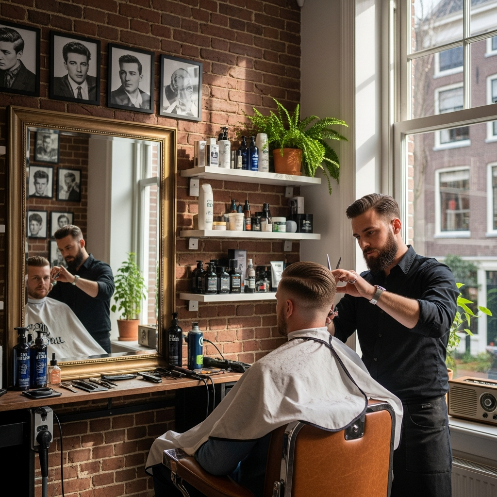 Men's haircut, Amsterdam