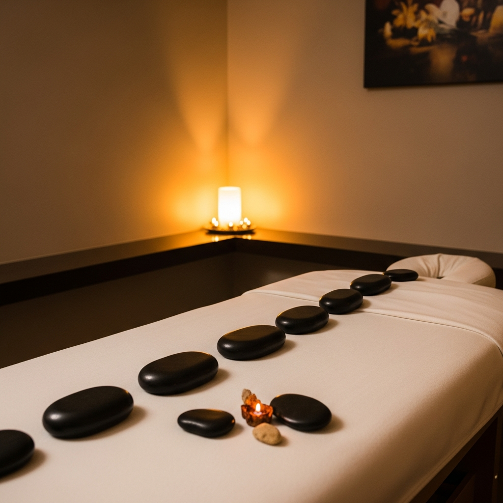 Hot stone massage, Amsterdam
